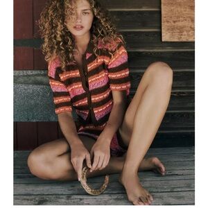 Zara Multicolor Striped Cardigan